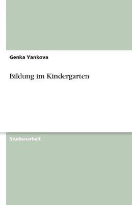 Cover of Bildung im Kindergarten