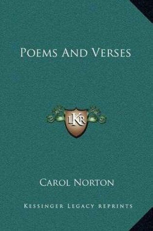 Cover of Poems and Verses