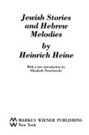 Cover of Jewish Stories and Hebrew Melodies