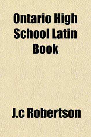 Cover of Ontario High School Latin Book