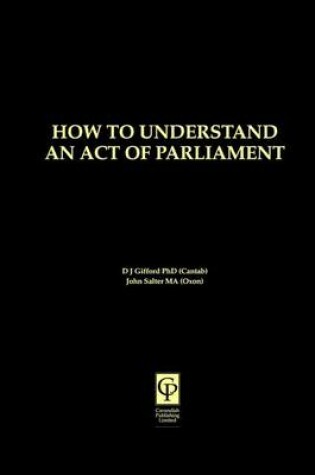 Cover of Understanding Act of Parliament
