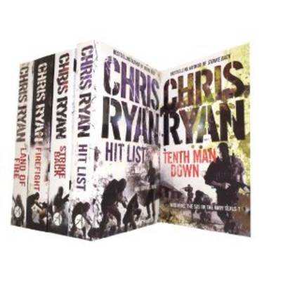 Book cover for Chris Ryan Series Collection Set: Tenth Man Down, Hit List, Strike Back, Firefight, and Land of Fire