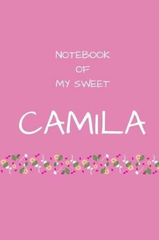 Cover of Notebook of my sweet Camila