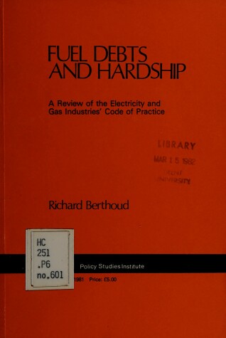 Cover of Fuel Debts and Hardship