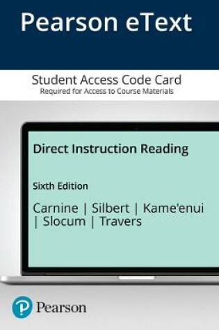 Cover of Direct Instruction Reading, Enhanced Pearson eText -- Access Card