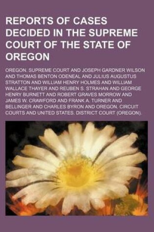 Cover of Reports of Cases Decided in the Supreme Court of the State of Oregon (Volume 92)