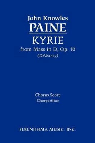 Cover of Kyrie (from Mass, Op. 10) - Chorus Score