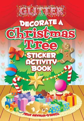 Book cover for Glitter Decorate a Christmas Tree, Sticker Activity Book