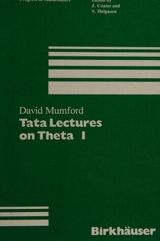 Cover of Tata Lectures on Theta I