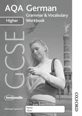 Book cover for AQA GCSE German Higher Grammar and Vocabulary Workbook