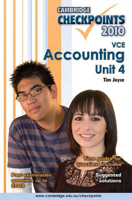 Book cover for Cambridge Checkpoints VCE Accounting Unit 4 2010