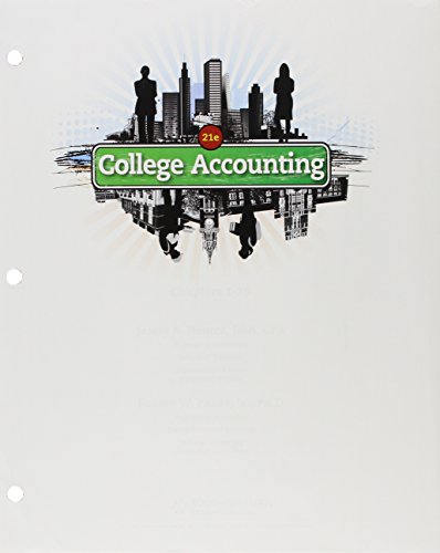 Book cover for College Accounting, Chapters 1-15, Loose-Leaf Version