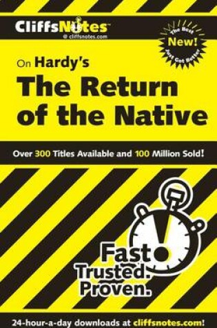Cover of Cliffsnotes on Hardy's the Return of the Native