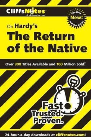 Cover of Cliffsnotes on Hardy's the Return of the Native