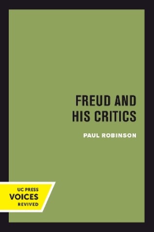 Cover of Freud and His Critics