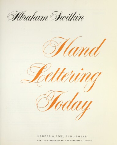 Book cover for Hand Lettering Today