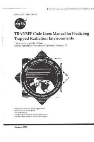 Cover of Trap/See Code Users Manual for Predicting Trapped Radiation Environments