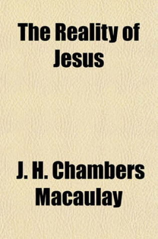 Cover of The Reality of Jesus