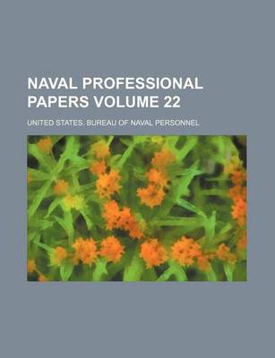 Book cover for Naval Professional Papers Volume 22