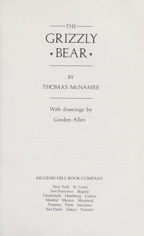 Book cover for The Grizzly Bear