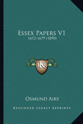 Book cover for Essex Papers V1 Essex Papers V1