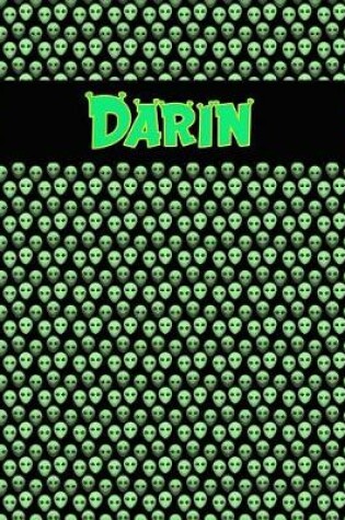 Cover of 120 Page Handwriting Practice Book with Green Alien Cover Darin