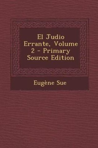 Cover of El Judio Errante, Volume 2