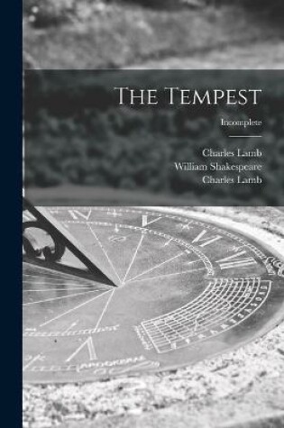 Cover of The Tempest; incomplete