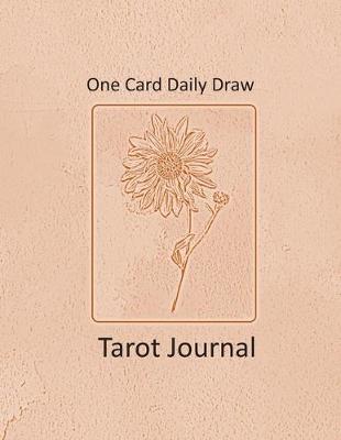 Book cover for One Card Daily Draw Tarot Journal