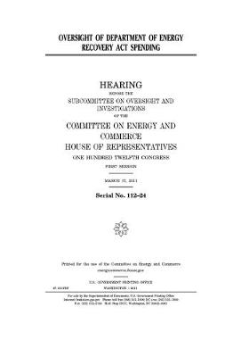 Book cover for Oversight of Department of Energy Recovery Act spending