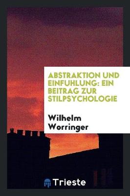 Book cover for Abstraktion Und Einfuhlung