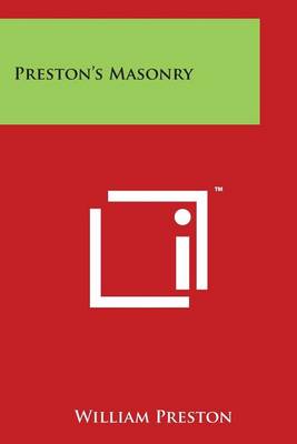 Book cover for Preston's Masonry