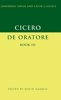 Book cover for Cicero: De Oratore Book III