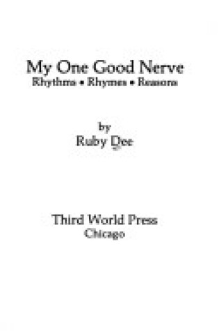 Cover of My One Good Nerve