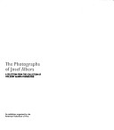 Book cover for The Photographs of Josef Albers