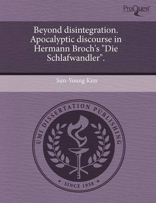 Book cover for Beyond Disintegration