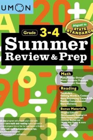 Cover of Kumon Summer Review and Prep 3-4