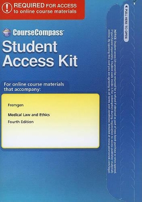 Book cover for CourseCompass Access Code Card for Medical Law and Ethics