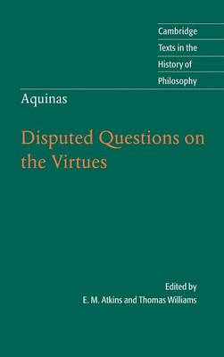 Cover of Thomas Aquinas: Disputed Questions on the Virtues