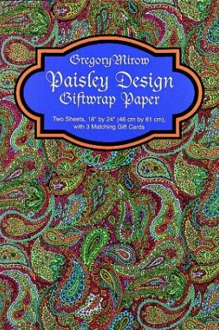 Cover of Paisley Design Giftwrap Paper