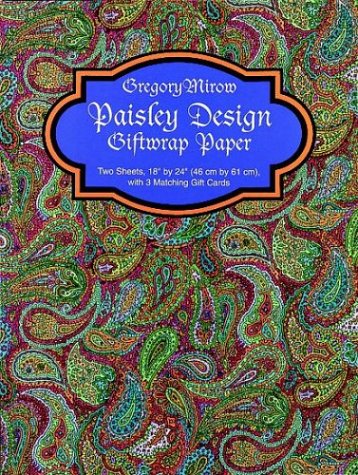 Book cover for Paisley Design Giftwrap Paper