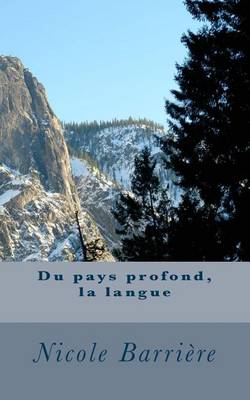 Book cover for Du pays profond, la langue