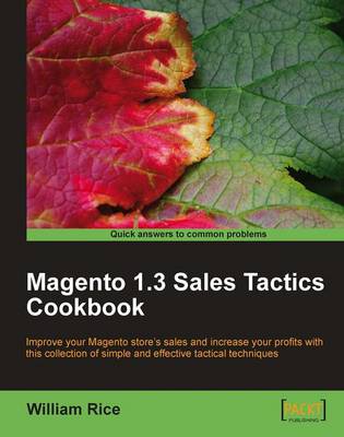 Book cover for Magento 1.3 Sales Tactics Cookbook