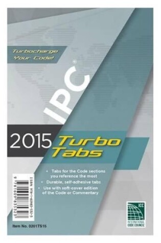 Cover of 2015 International Plumbing Code Turbo Tabs for Paperbound Edition