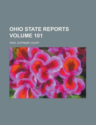 Book cover for Ohio State Reports Volume 101