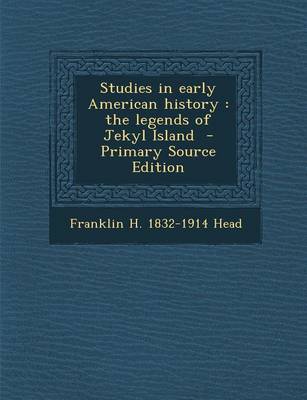 Book cover for Studies in Early American History