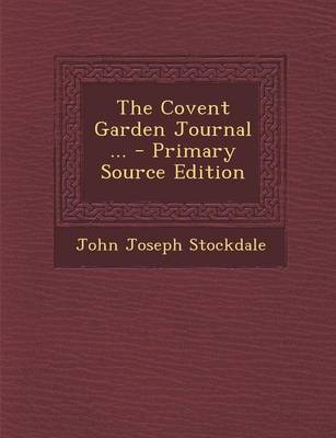 Book cover for The Covent Garden Journal ... - Primary Source Edition