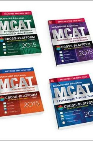 Cover of McGraw-Hill Education MCAT 2015 4-Book Value Pack, Cross-Platform Edition