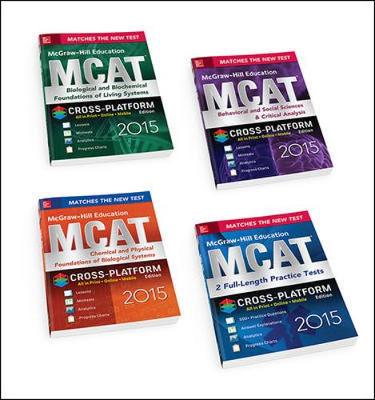 Book cover for McGraw-Hill Education MCAT 2015 4-Book Value Pack, Cross-Platform Edition