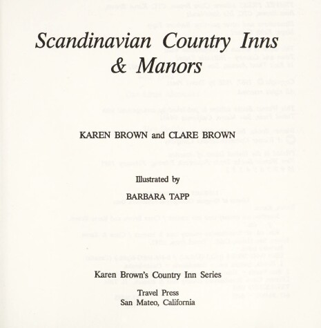 Book cover for Scandinavian Country Inns and Manors